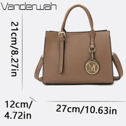 Women's PU Leather Tote Bag Set – Vintage Luxury Designer Handbag