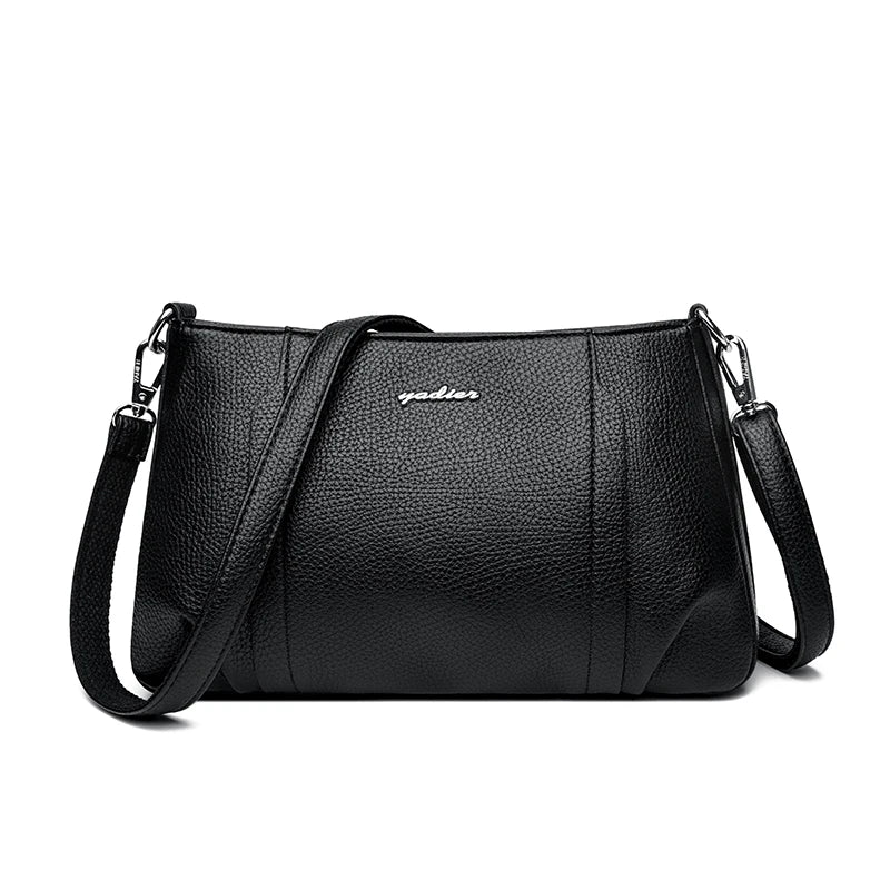 Women's Soft Leather Crossbody Bag – Elegant Shoulder Purse