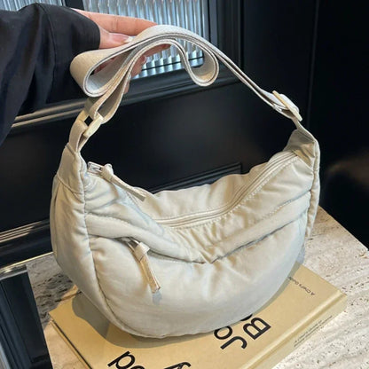 Capacity Women S Crossbody Messenger Bag Leisure Versatile Shoulder Hobos Handbags Nylon Fabric