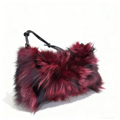 Faux Fur Shoulder Bag — Luxury Tote & Clutch Purse for Women