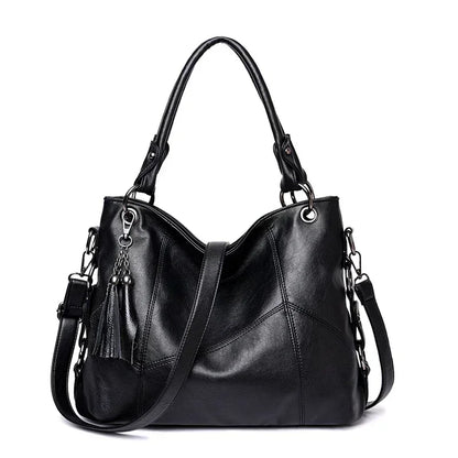 Leather Tote Shoulder Bag for Women – Large Crossbody Handbag