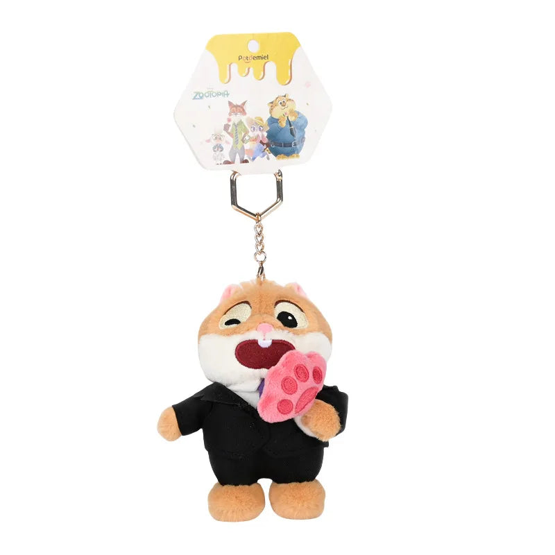 Zootopia Plush Keychain Doll – Cute Bag Charm Pendant