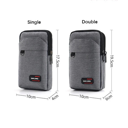Waterproof Fanny Pack for Men – Single & Double Layer Waist Bag