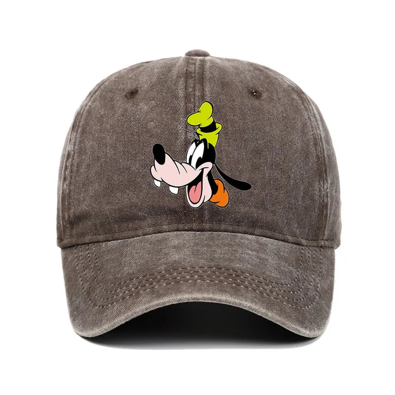 Cartoon Character Baseball Cap – Vintage Washed Unisex Hat