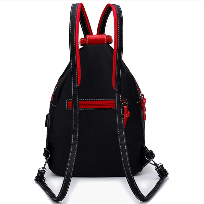 Waterproof Nylon Backpack for Women – Boho Crossbody Travel Bag