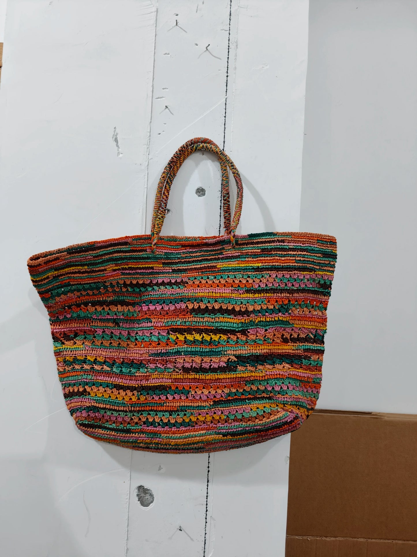 Straw Tote Bag – Handmade Woven Beach Bag for Women