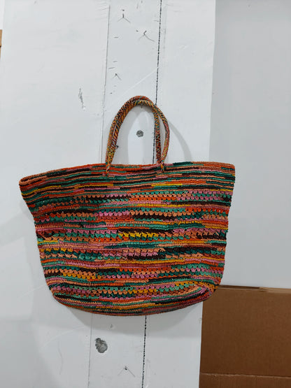 Straw Tote Bag – Handmade Woven Beach Bag for Women