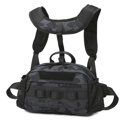 Tactical Fishing Vest Chest Bag – MOLLE Outdoor Pack