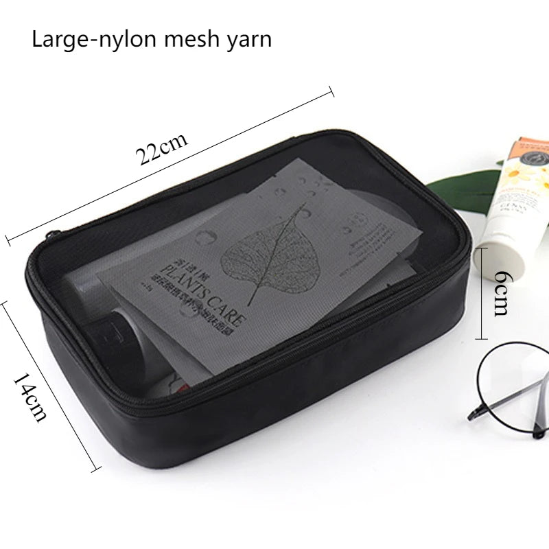 Clear Makeup Bag – Waterproof Travel Cosmetic Pouch for Women & Men