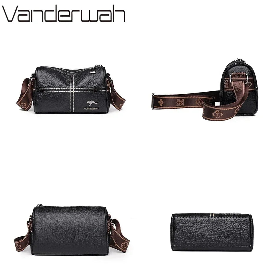 Genuine Leather Crossbody Bag for Women – Luxury Shoulder Messenger