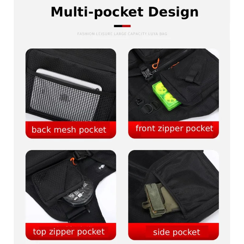 Fly Fishing Vest – Tactical Mesh Chest Rig for Men & Women