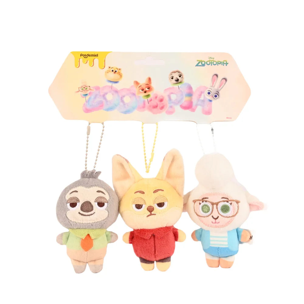 Zootopia Plush Keychain Doll – Cute Bag Charm Pendant
