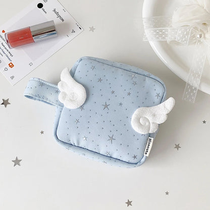 Angel Wing Star Makeup Bag – Cute Girls Cosmetic Pouch