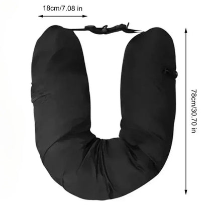 2-in-1 Travel Neck Pillow with Hidden Storage Compartment