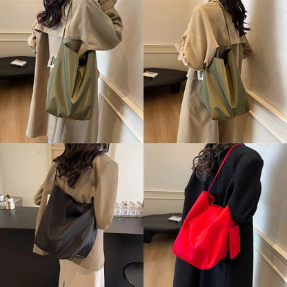 Large Capacity Nylon Tote Bag for Women Commuter Shoulder Bag