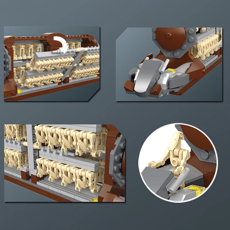 Droid Carrier Building Blocks Set with Battle Droids