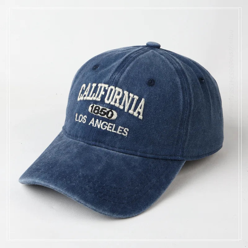 California 1850 Embroidered Baseball Cap – Washed Cotton Hat