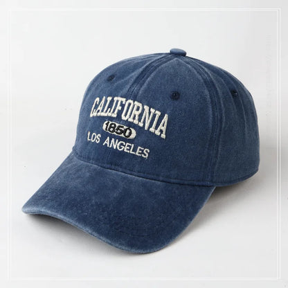 California 1850 Embroidered Baseball Cap – Washed Cotton Hat
