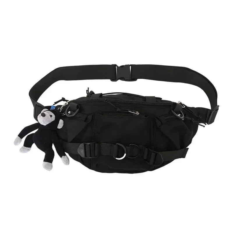 Techwear Crossbody Chest Bag – Punk Hip Hop Shoulder Bag for Men & Women