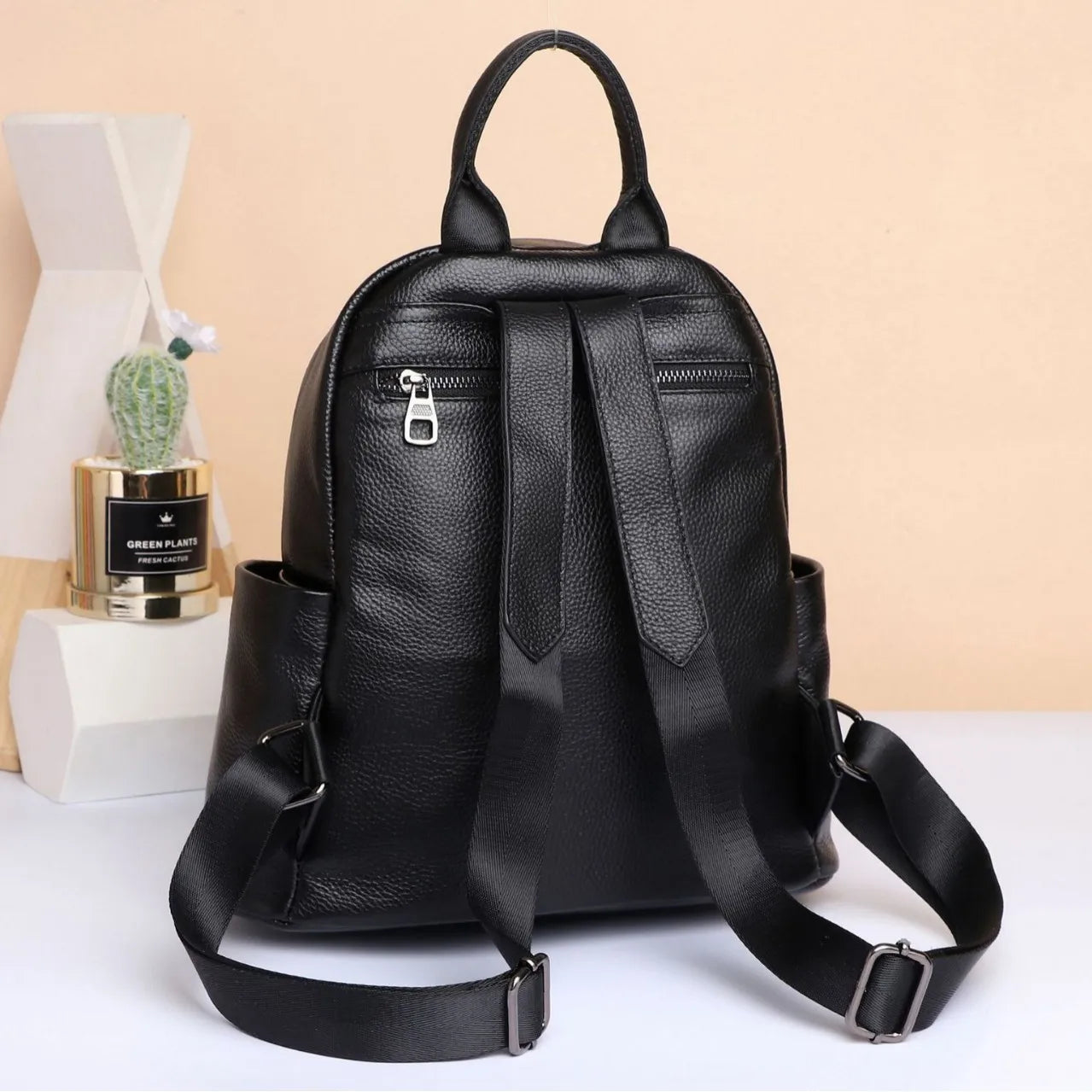 Genuine Leather Women's Backpack – Luxury Designer Bag