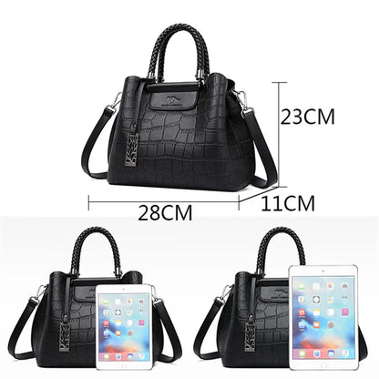 Luxury Stone Pattern Women's Handbag Crossbody Shoulder Bag