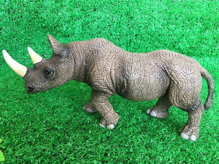 Rhinoceros Animal Figure – 27.5cm Realistic PVC Safari Toy