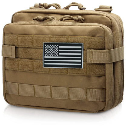 Tactical Admin Pouch MOLLE EDC EMT Utility Pouch Double Layer
