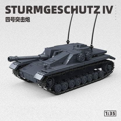 StuG IV Tank Military Building Blocks Set
