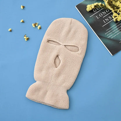 Knitted Balaclava Ski Mask – Full Face Winter Hat for Men & Women