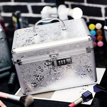 Professional Aluminum Makeup Case with Combination Lock