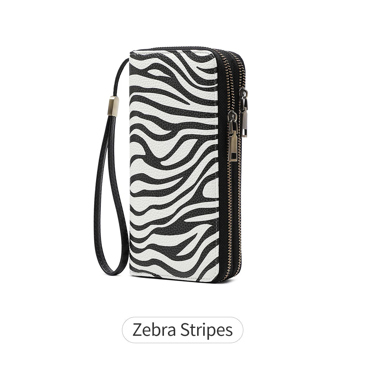 RFID Blocking Women's Wallet Double Zipper Large Capacity Clutch