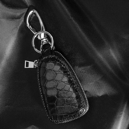 Crocodile Leather Car Key Holder Bag for Men