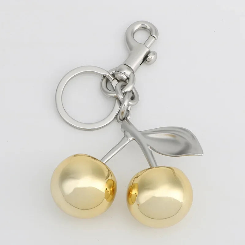 Crystal Cherry Keychain Bag Charm for Women