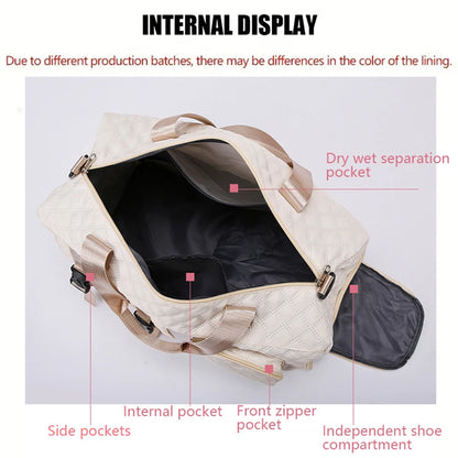 Nylon Travel Duffle Bag – Sports Gym & Overnight Shoulder Bag