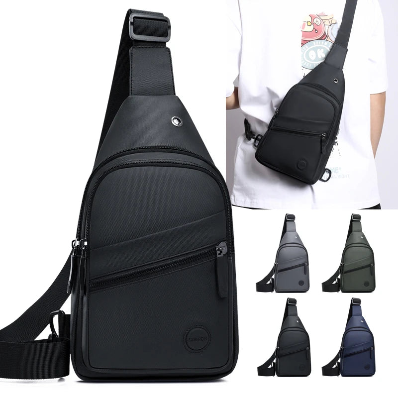 Men's Sling Chest Bag – Lightweight Multi-Pocket Crossbody