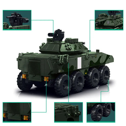 Military Main Battle Tank MOC Building Set