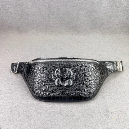 Crocodile Leather Waist Bag – Men's Luxury Fanny Pack