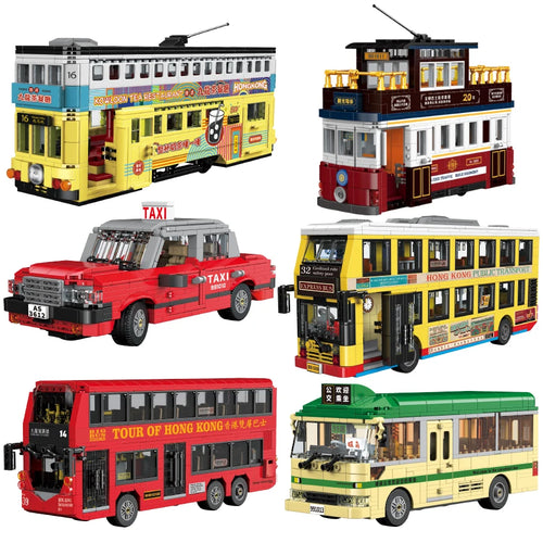 Hong Kong Double Decker Bus MOC Building Blocks Set – 769 Pcs Retro Model