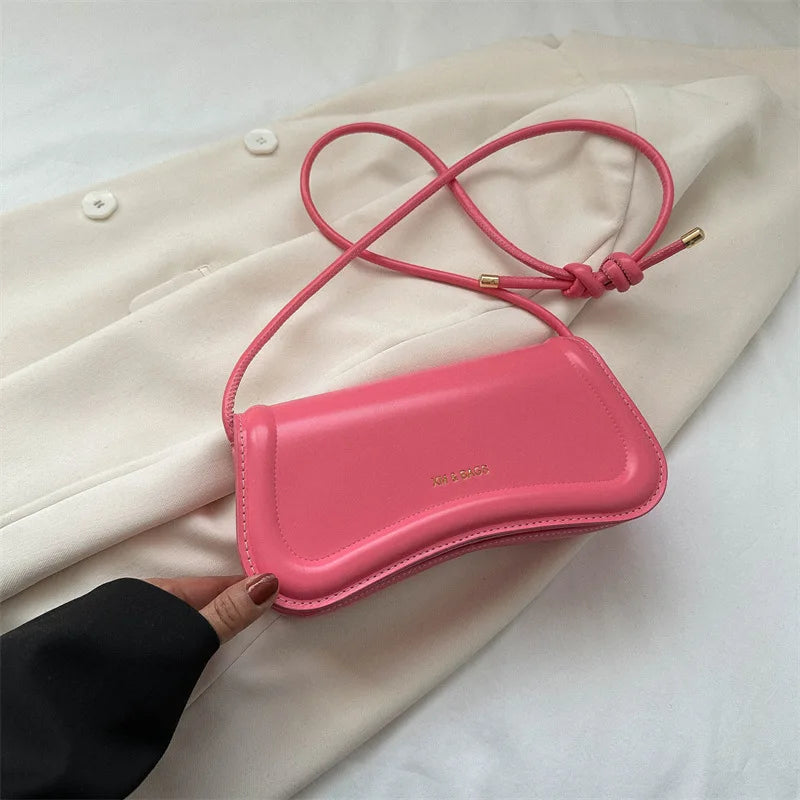 Mini PU Leather Underarm Bag – Women's Crossbody Handbag