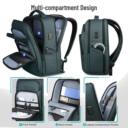 Waterproof Laptop Backpack with USB Port – Large Capacity