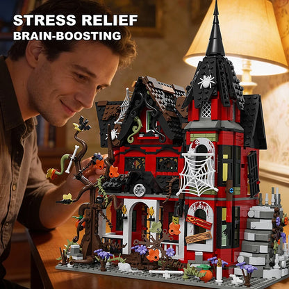 Halloween Spooky House Building Blocks Set – 1249pcs MOC Haunted Mansion