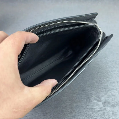 Stingray Skin Wristlet Clutch with Zip – Business Clutch Bag