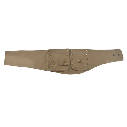 European American Retro Waist Bags Hippie Belts Western Style Workwear Seal Solid Color Women S