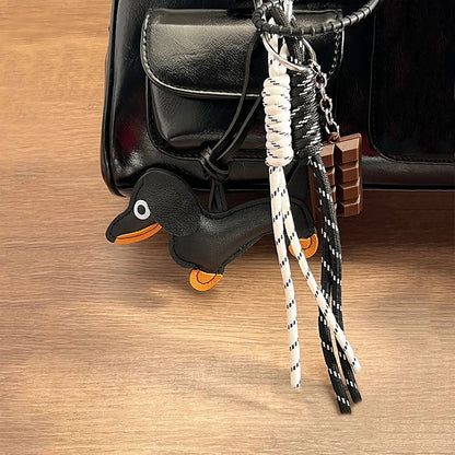 Sausage Dog Keychain Bag Charm – Cute Dachshund Pendant Gift