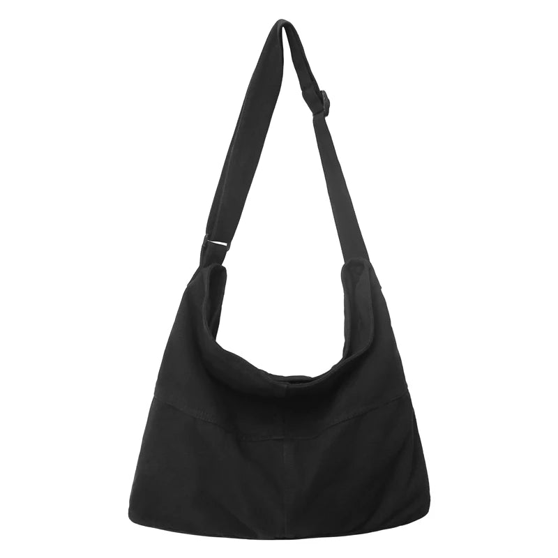 Canvas Crossbody Shoulder Bag – Casual Hobo Bag for Women & Men