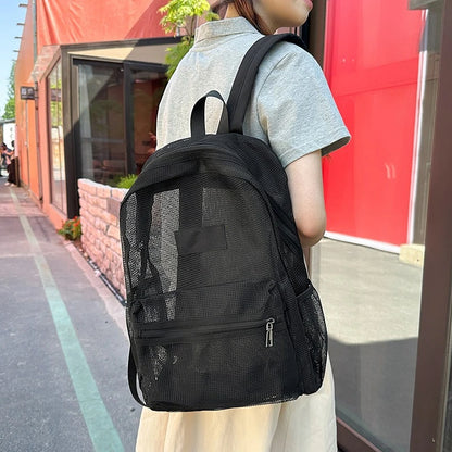 Mesh Backpack – Lightweight Foldable School & Gym Bag