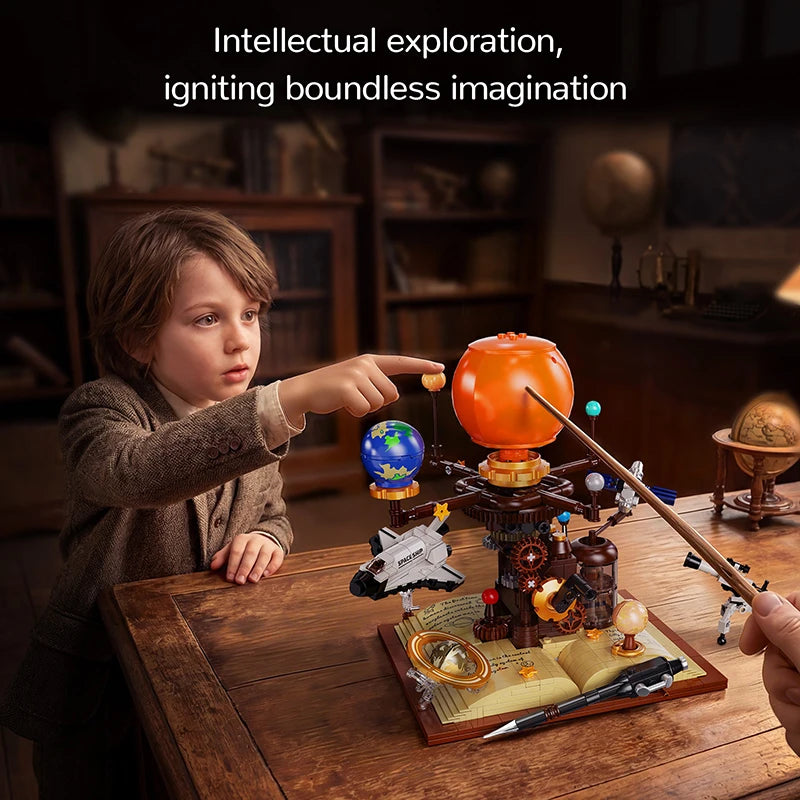 Solar System MOC Building Blocks – Rotating Planet Gear 3D Puzzle Set