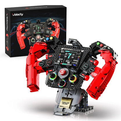 971-Piece F1 Racing Steering Wheel MOC Building Blocks Set for Adults