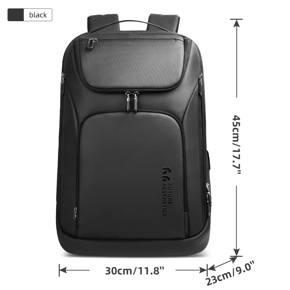 17-Inch Laptop Backpack for Men – Large Capacity Anti-Theft Travel & Business Weekender Bag