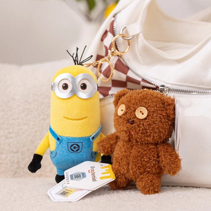 Cute Bear Plush Keychain Stuffed Animal Bag Charm Pendant